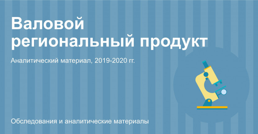Валовой региональный продукт Московской области в 2019-2020 гг.